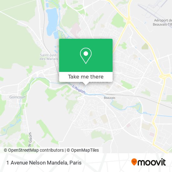 Mapa 1 Avenue Nelson Mandela
