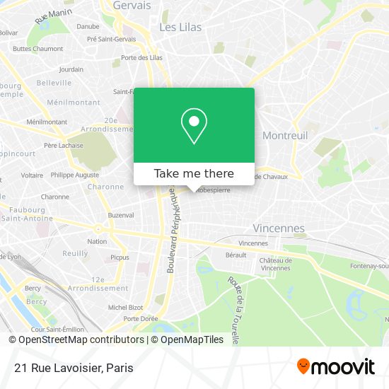Mapa 21 Rue Lavoisier