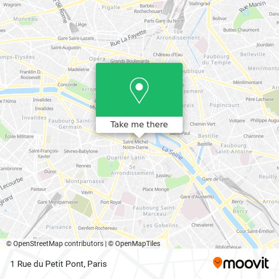 Mapa 1 Rue du Petit Pont