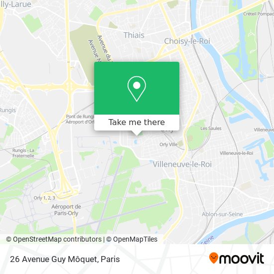 Mapa 26 Avenue Guy Môquet