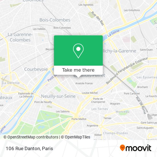 Mapa 106 Rue Danton