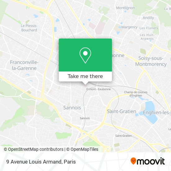 Mapa 9 Avenue Louis Armand