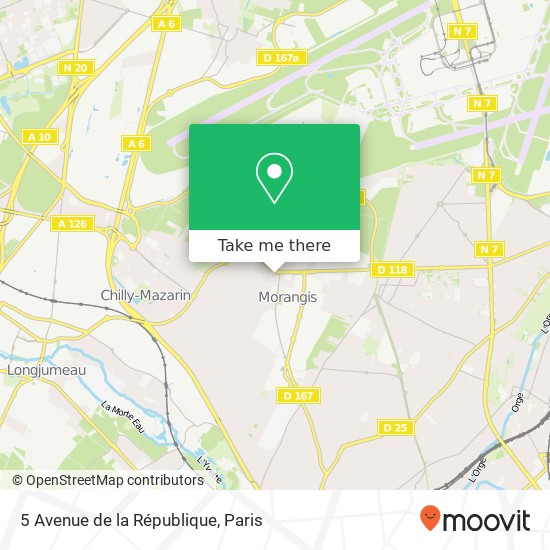 5 Avenue de la République map
