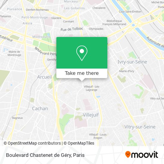 Boulevard Chastenet de Géry map