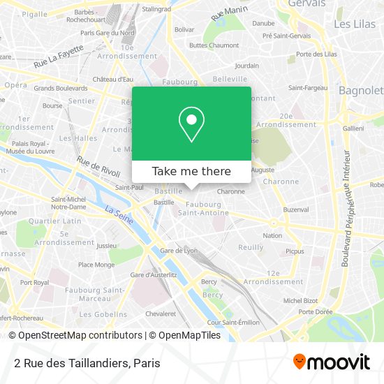 Mapa 2 Rue des Taillandiers