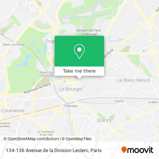 Mapa 134-136 Avenue de la Division Leclerc