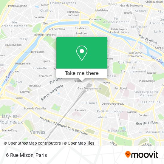 Mapa 6 Rue Mizon