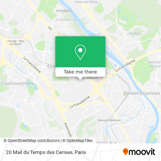 20 Mail du Temps des Cerises map