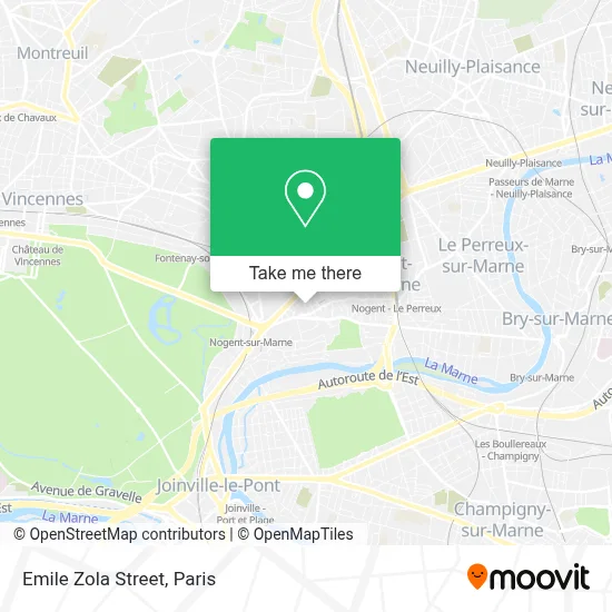 Rue Emile Zola map