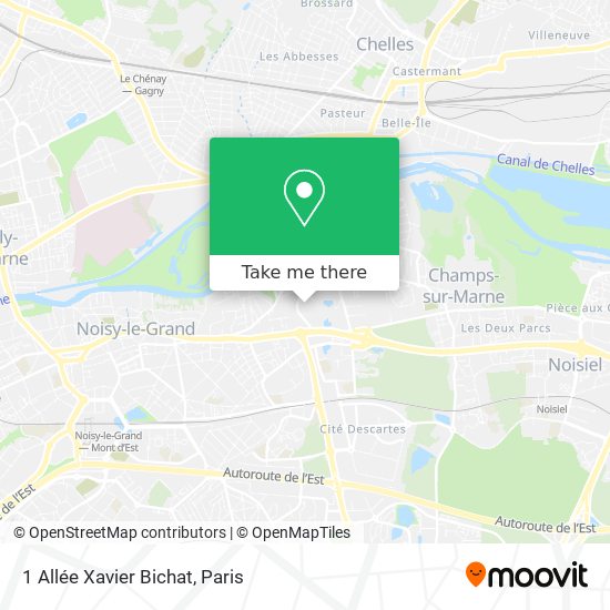 1 Allée Xavier Bichat map