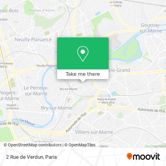Mapa 2 Rue de Verdun