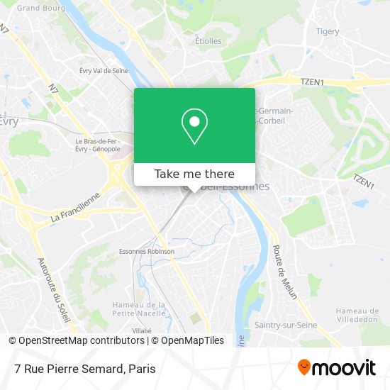 Mapa 7 Rue Pierre Semard