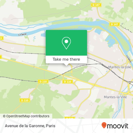 Avenue de la Garonne map