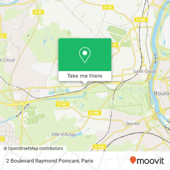 2 Boulevard Raymond Poincaré map