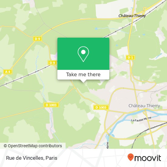 Rue de Vincelles map