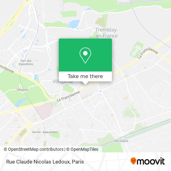 Mapa Rue Claude Nicolas Ledoux