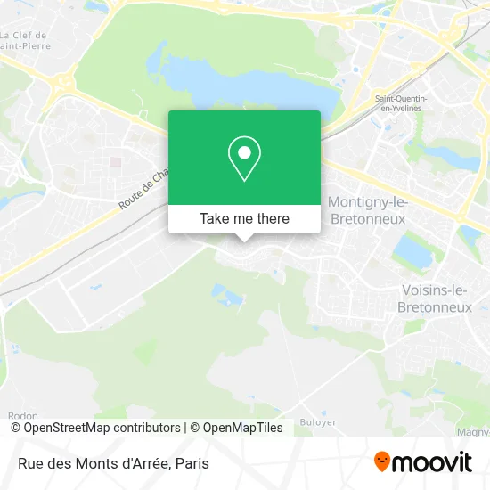 Rue des Monts d'Arrée map