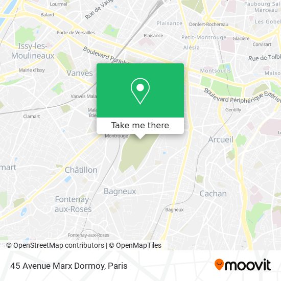 45 Avenue Marx Dormoy map