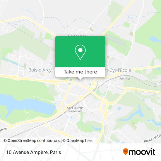 Mapa 10 Avenue Ampère
