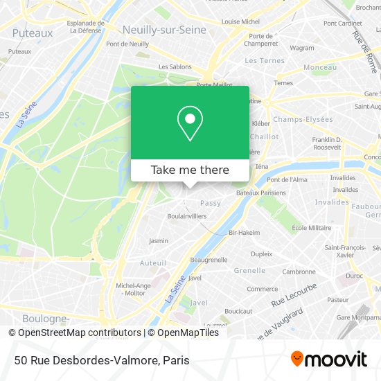 50 Rue Desbordes-Valmore map