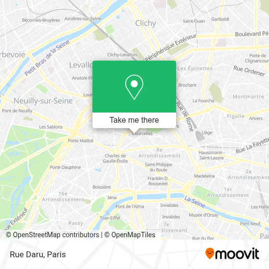 Mapa Rue Daru