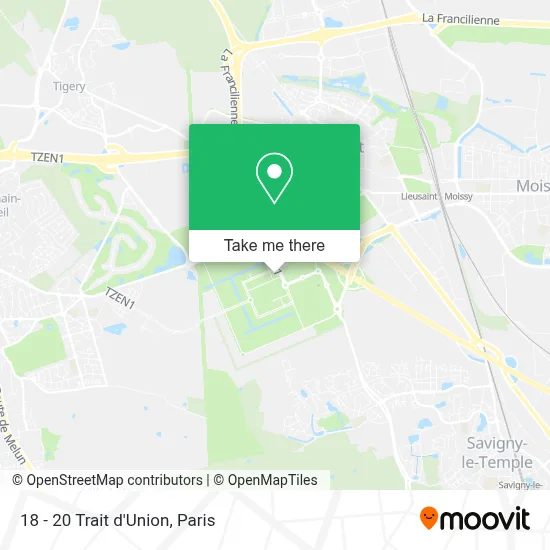 18 - 20 Trait d'Union map