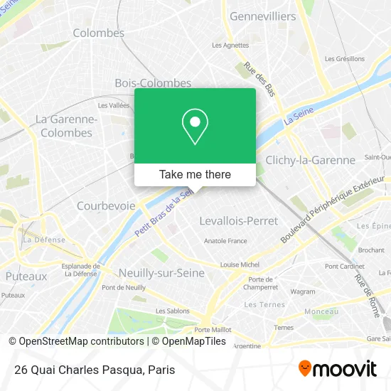 26 Quai Charles Pasqua map