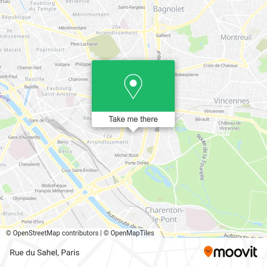 Rue du Sahel map