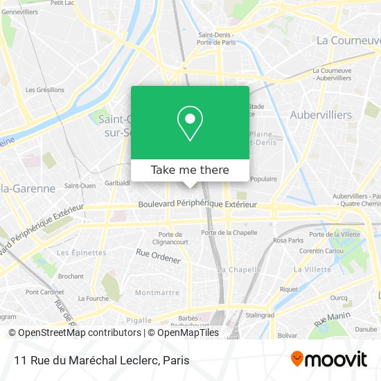 Mapa 11 Rue du Maréchal Leclerc