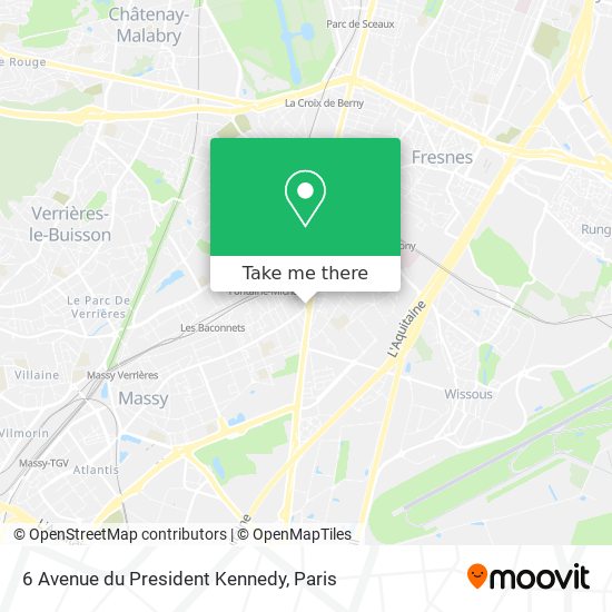 6 Avenue du President Kennedy map