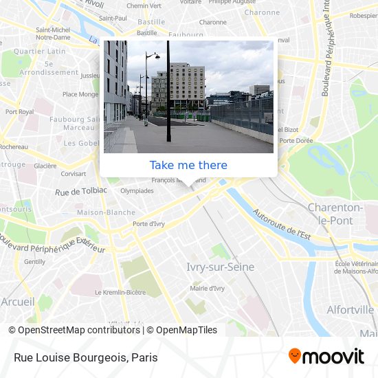 Mapa Rue Louise Bourgeois