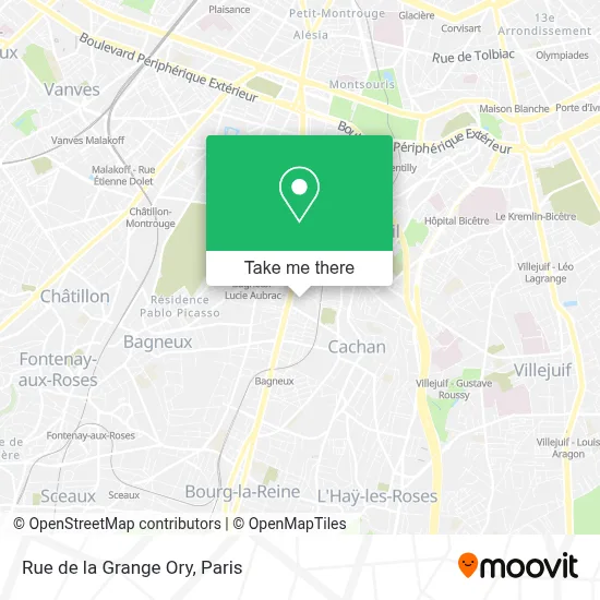 Rue de la Grange Ory map