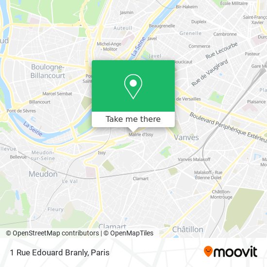 Mapa 1 Rue Edouard Branly