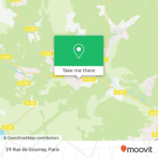 Mapa 29 Rue de Gournay