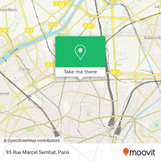 Mapa 95 Rue Marcel Sembat