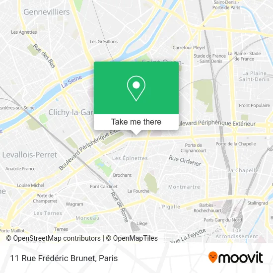 11 Rue Frédéric Brunet map