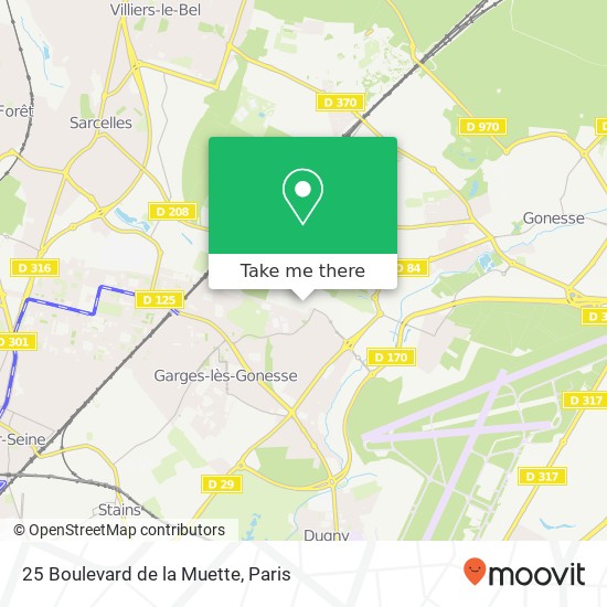 Mapa 25 Boulevard de la Muette