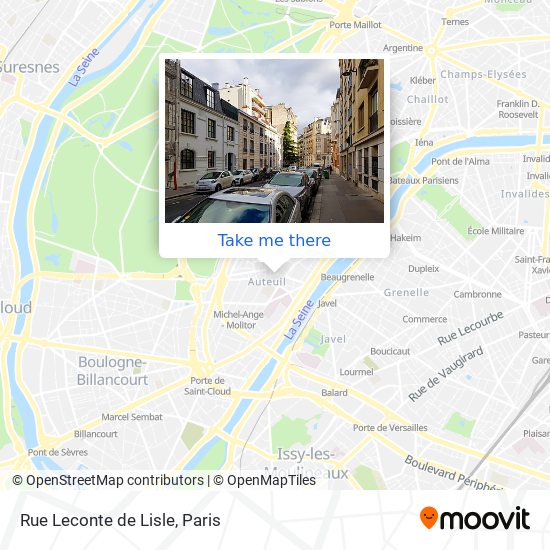 Mapa Rue Leconte de Lisle