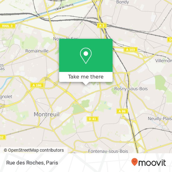 Rue des Roches map