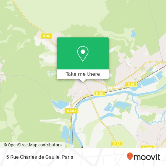 Mapa 5 Rue Charles de Gaulle