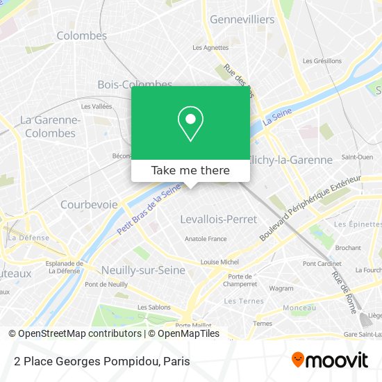 Mapa 2 Place Georges Pompidou
