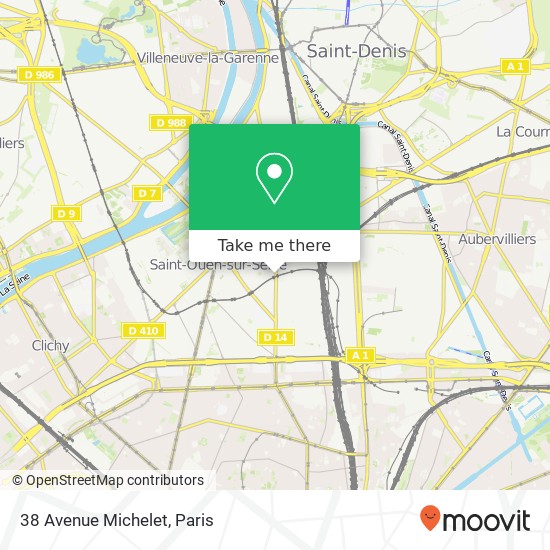 38 Avenue Michelet map
