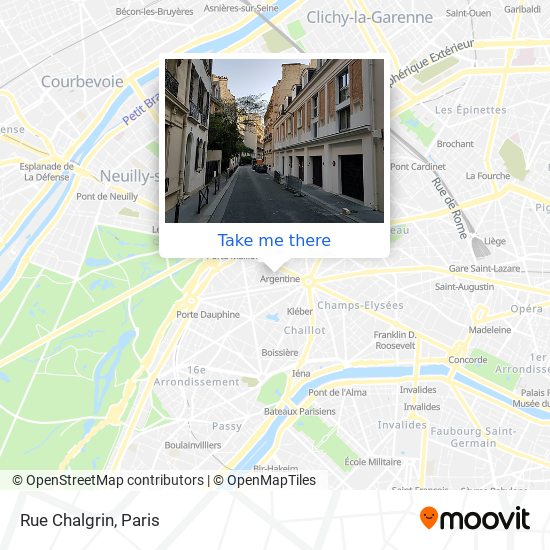 Rue Chalgrin map