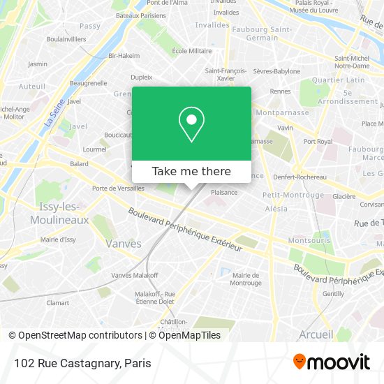 102 Rue Castagnary map