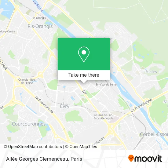 Allée Georges Clemenceau map