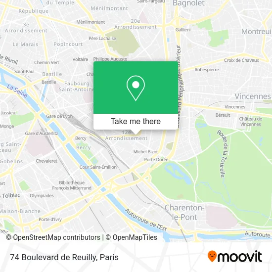 74 Boulevard de Reuilly map