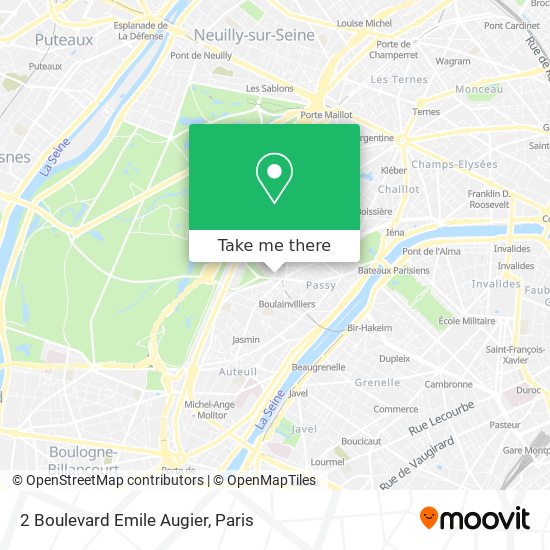 Mapa 2 Boulevard Emile Augier
