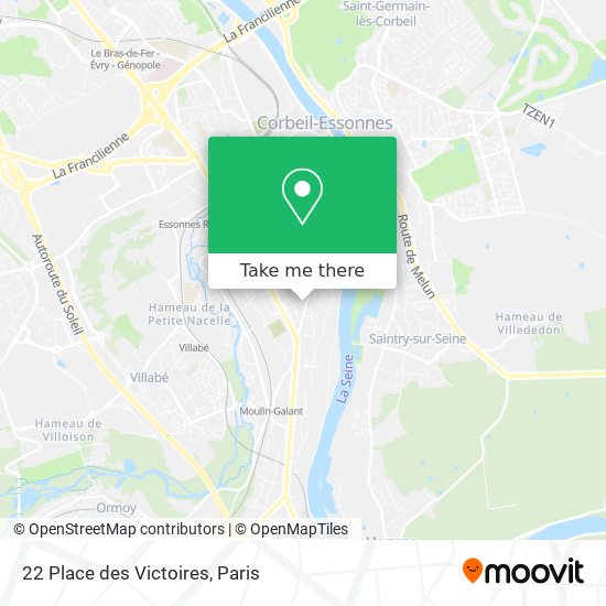 Mapa 22 Place des Victoires