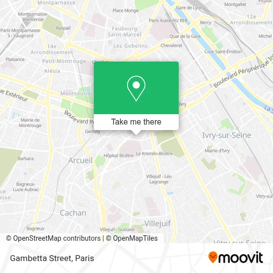 Rue Gambetta map