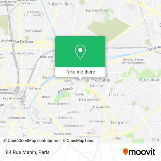 84 Rue Manin map